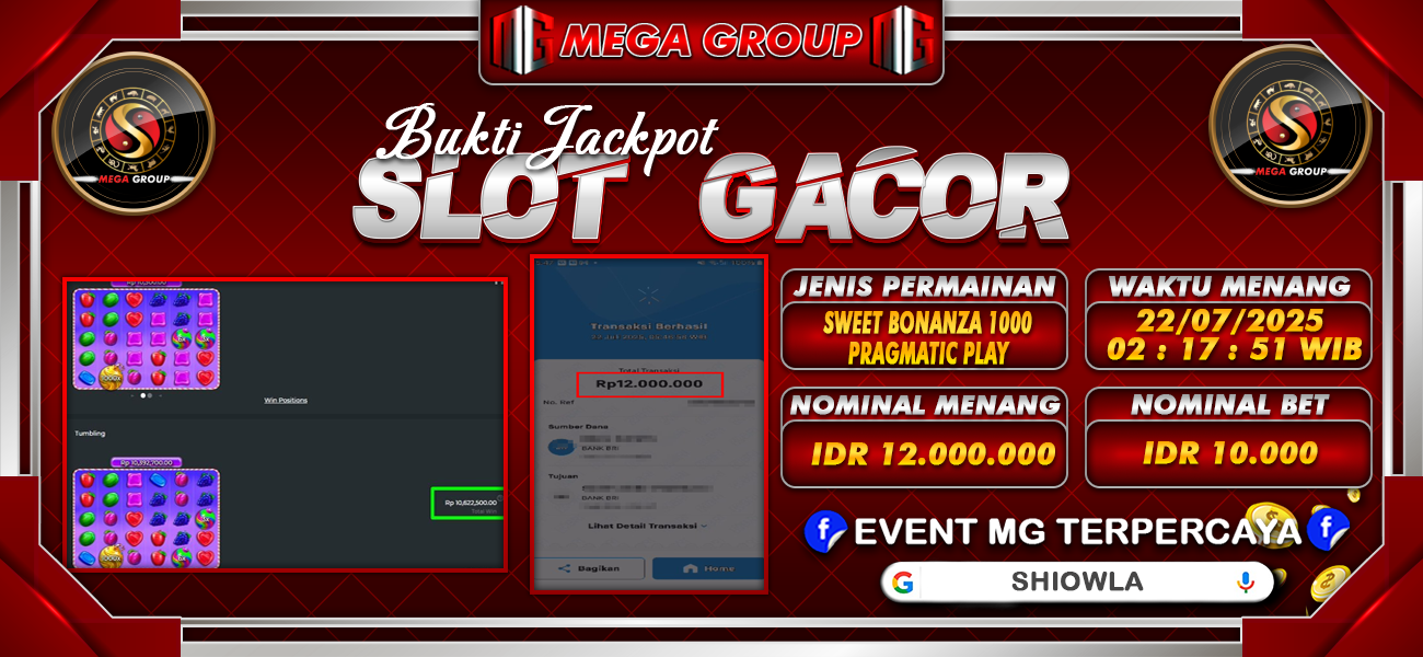 Bukti JP situs Shiowla hari Selasa, 22 Juli 2025
